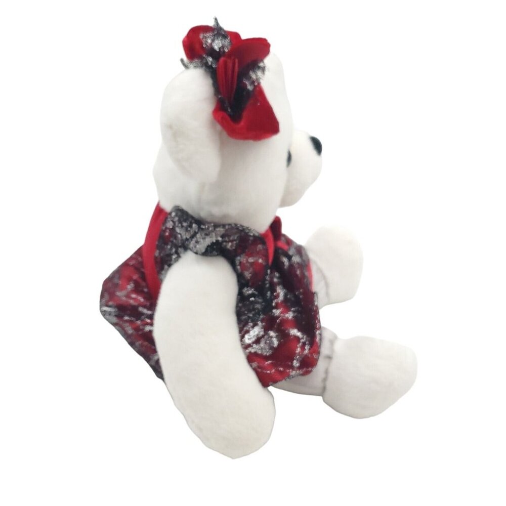 2013 Snow Flake 12" White Teddy Plush Dan Dee Christmas‎ Holiday Stuffed Animal
